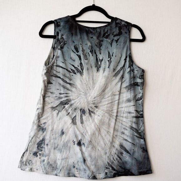 Parsley and Sage womens M tie-dye gray tank top - Picture 3 of 5